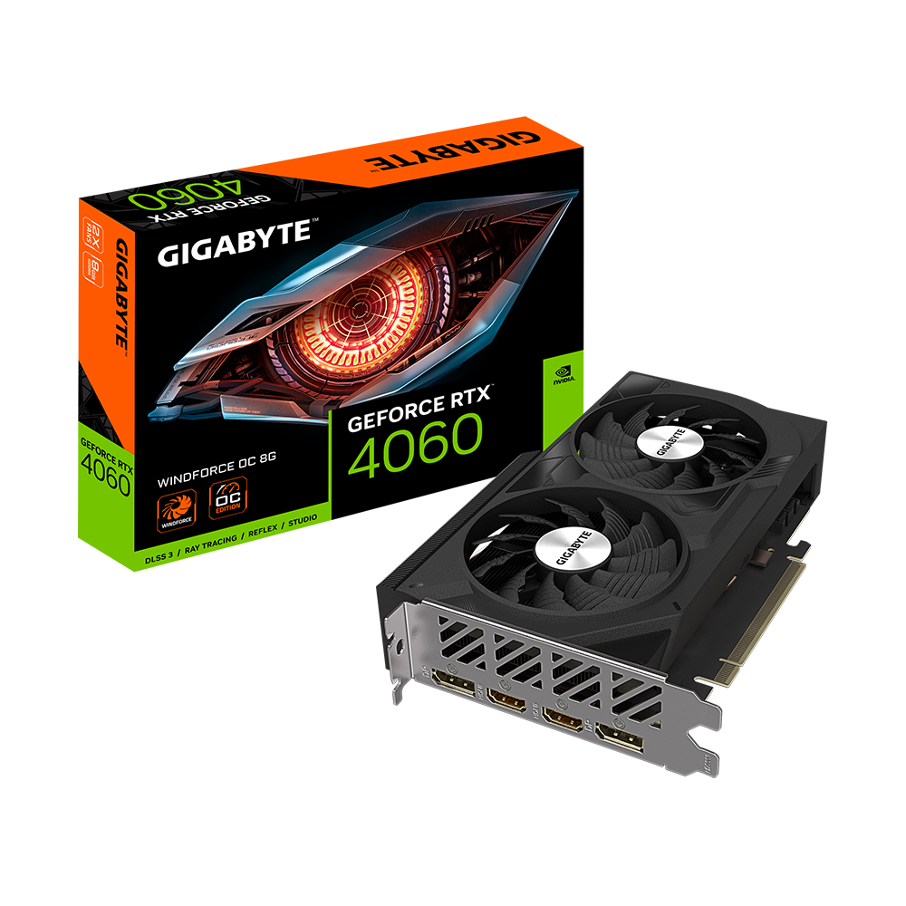 Tarjeta de video GIGABYTE GV-N4060WF2OC-8GD